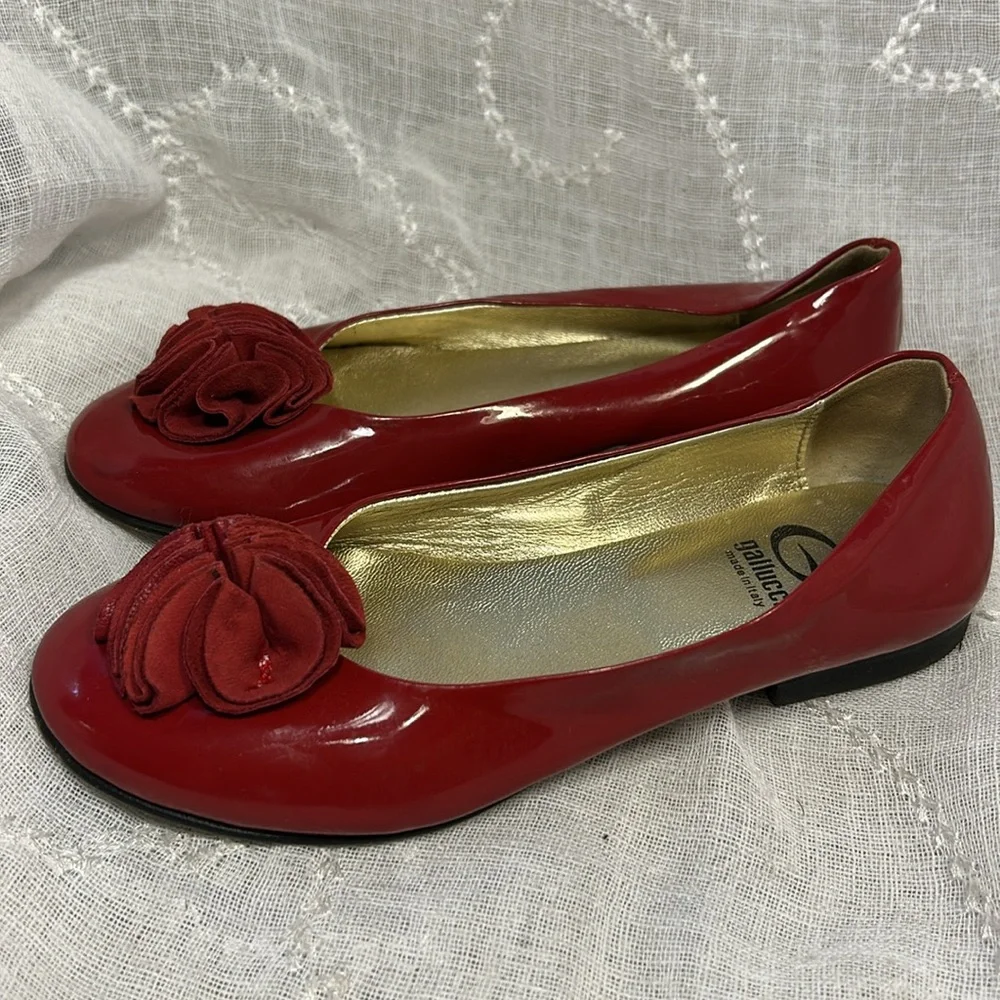 Gallucci made in Italy leather ballet flats